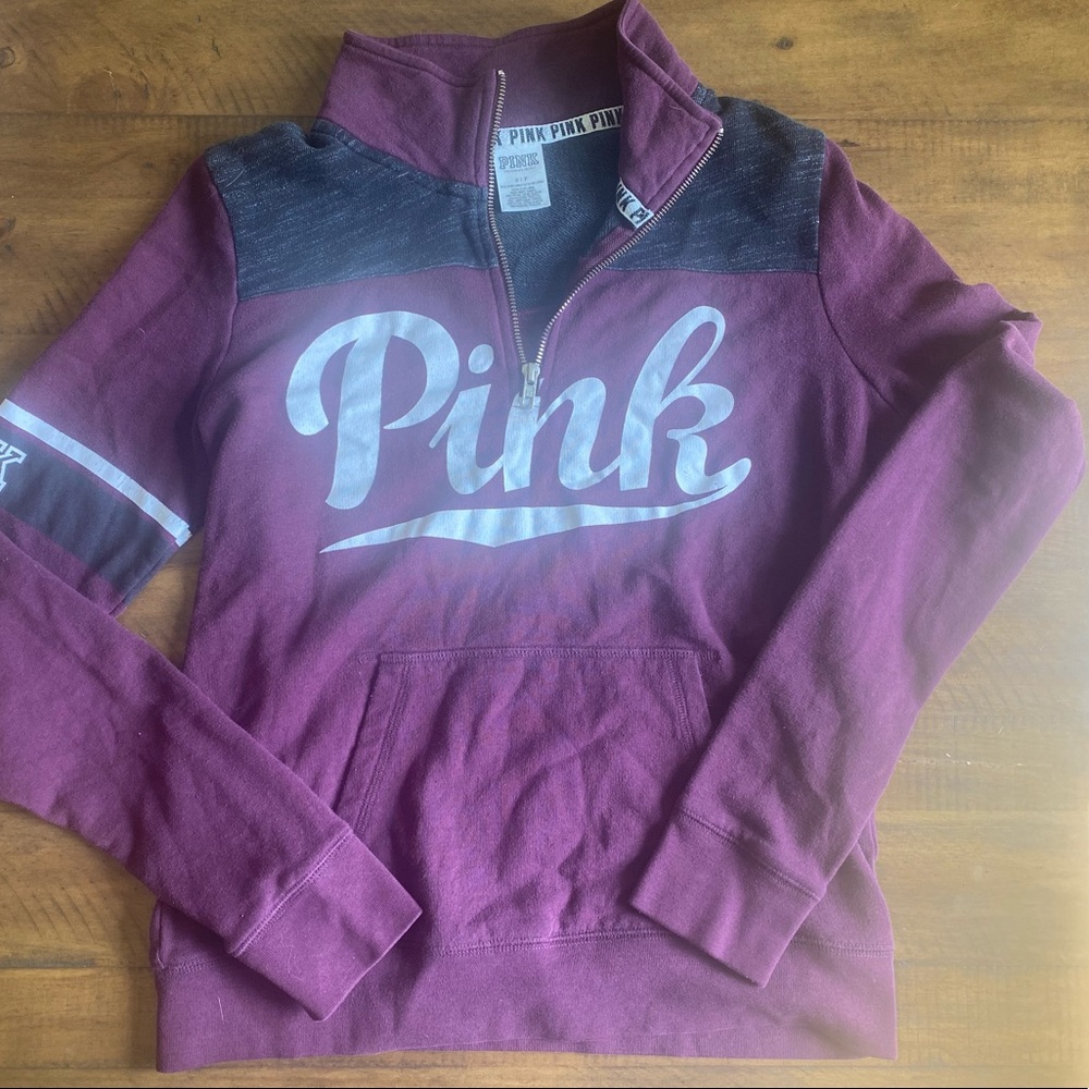 Victoria Secret- Pink quarter zip